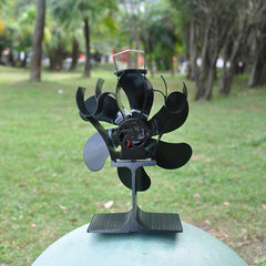6 Blades Thermal Fireplace Fan Self-starting High Temp Resistance