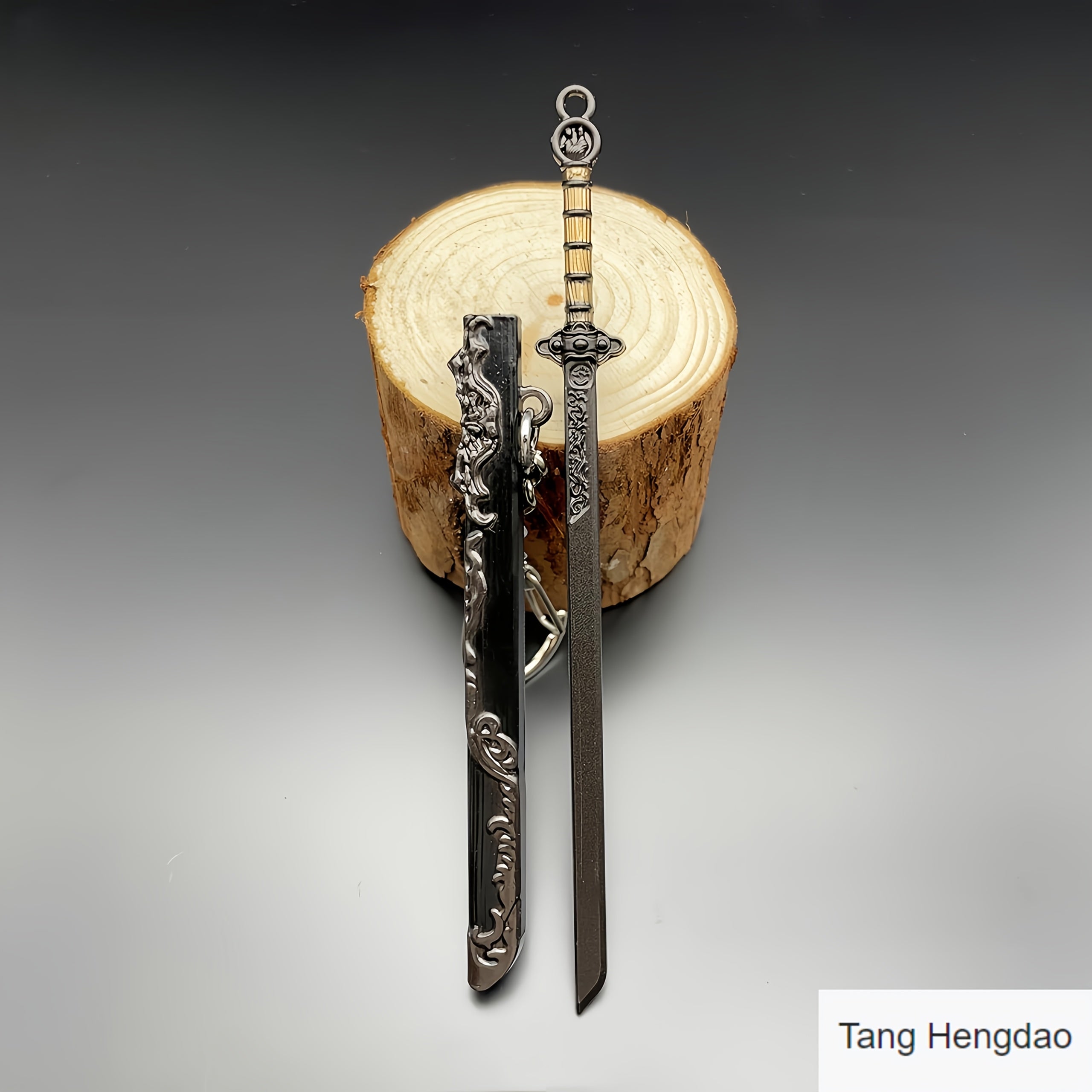Emperor Sword Ornaments Mini 12cm Pendant Ancient Style Keychain Unsharpened