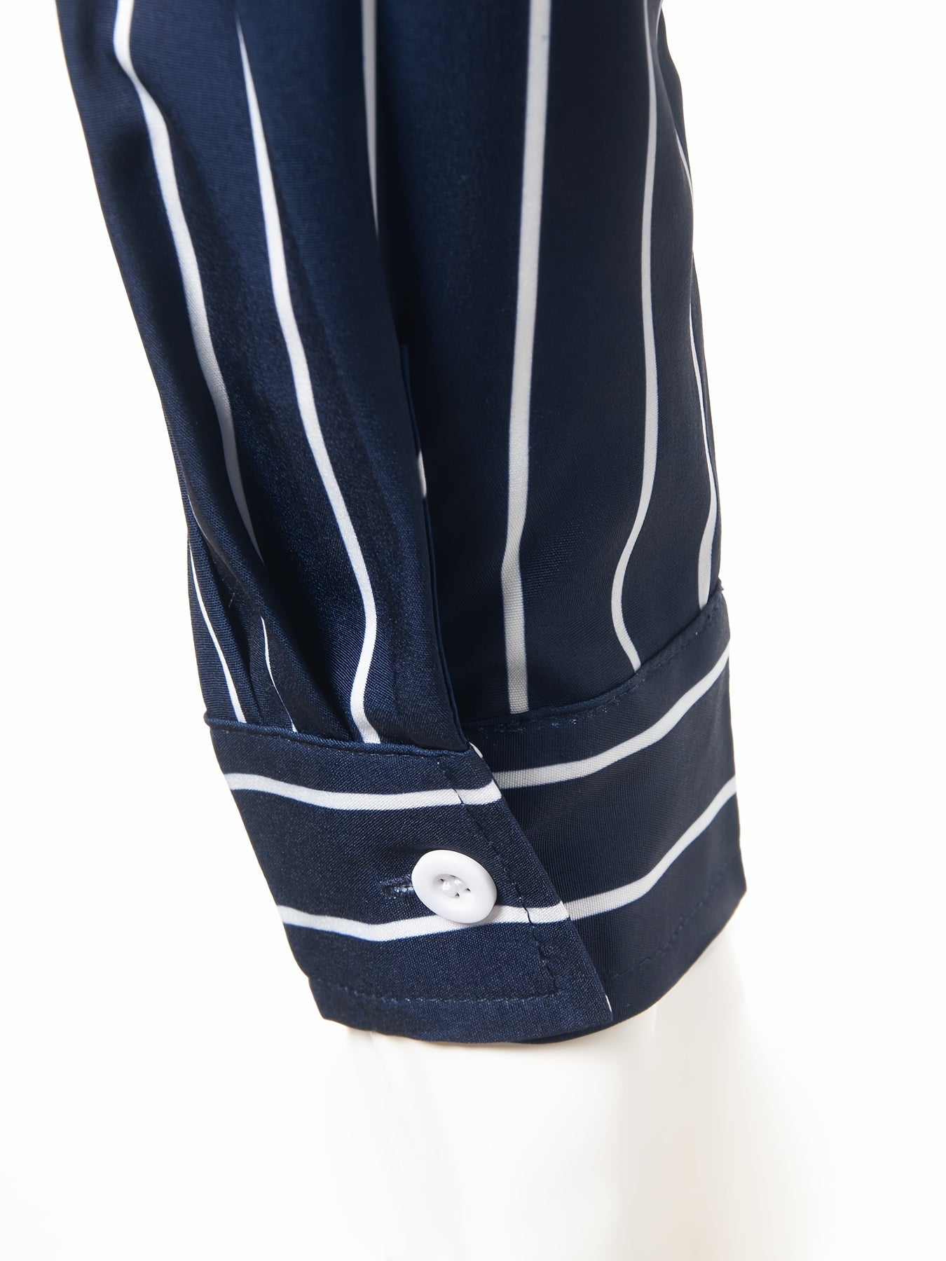 Stripe Pattern Men's Long Sleeve Shirt For Summer Autumn