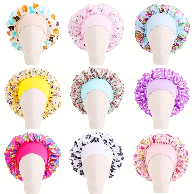 Kids Sleeping Bonnet Hat for Long Hair