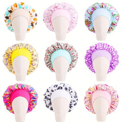 Kids Sleeping Bonnet Hat for Long Hair