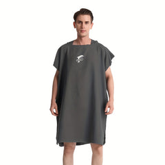 Mutao Unisex Surf Poncho Robe Towel Microfiber Bathrobe Ponchos for Surfing