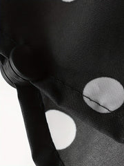 Polka Dot Lightweight Rain Poncho Jacket PU Raincoat