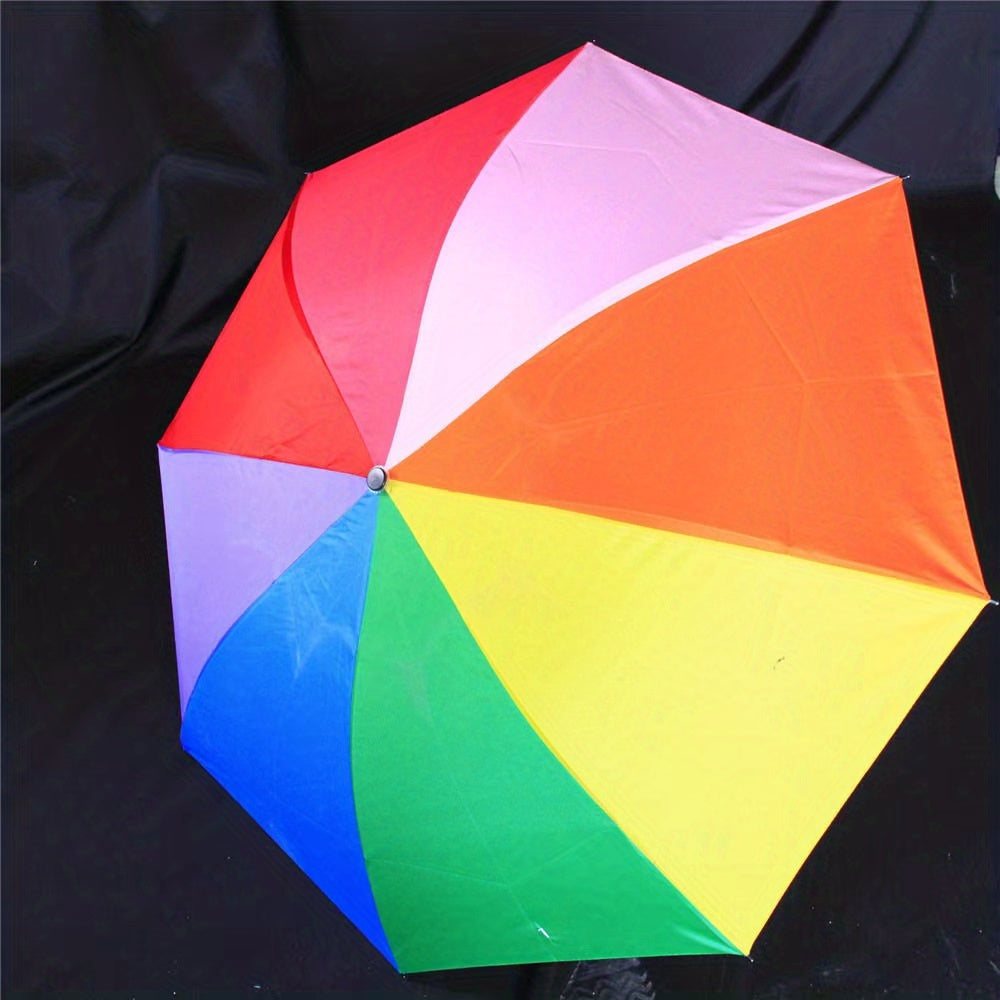 Rainbow Folding Umbrella Ten Ribs Business Manual