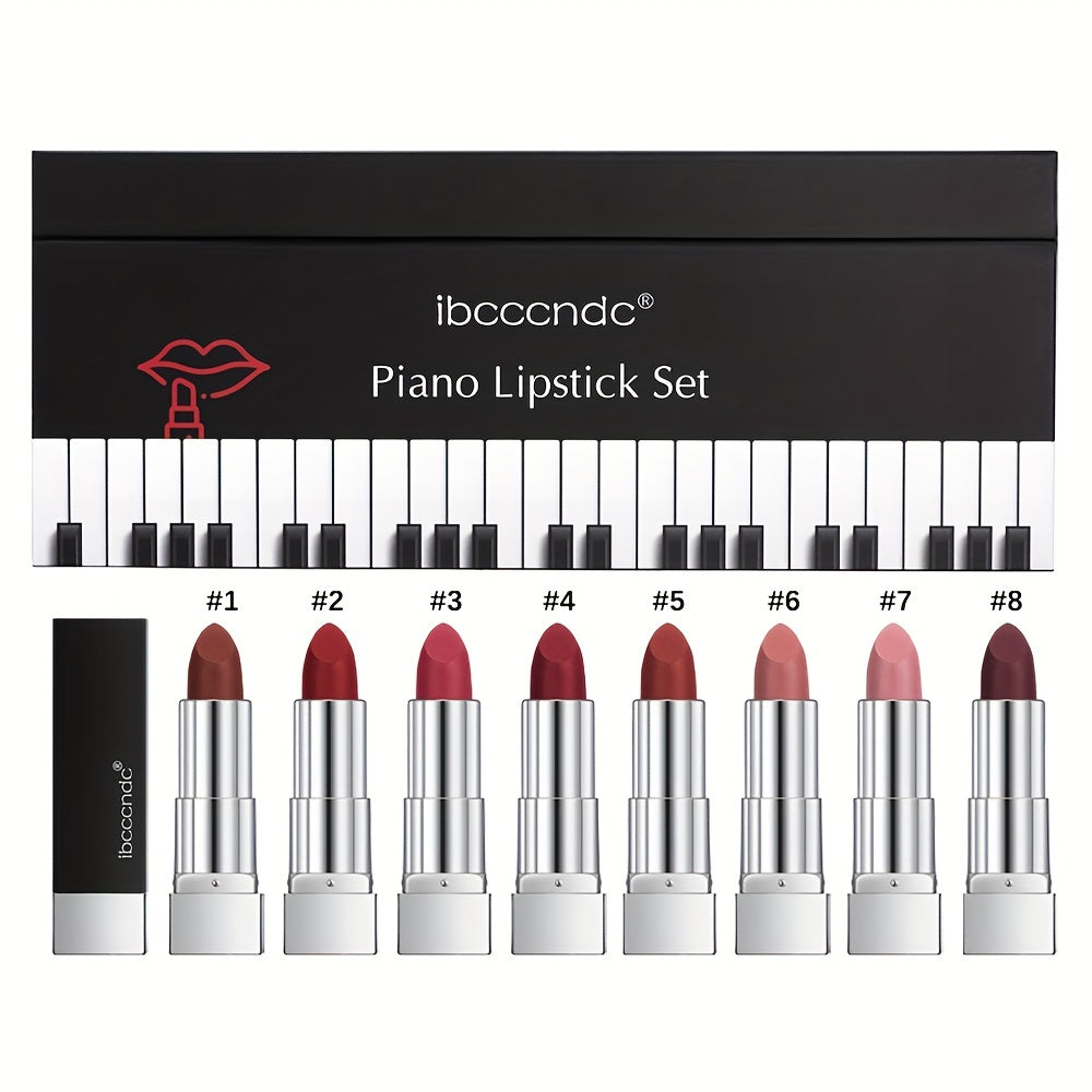 Long Lasting Waterproof Matte Piano Lipstick Set
