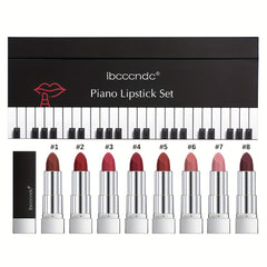 Long Lasting Waterproof Matte Piano Lipstick Set