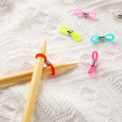20pcs Silicone Knitting Needle Stoppers Crochet Project Keeper