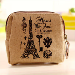 Zero Wallet Coin Bag Small Canvas Change Bag Creative Design
