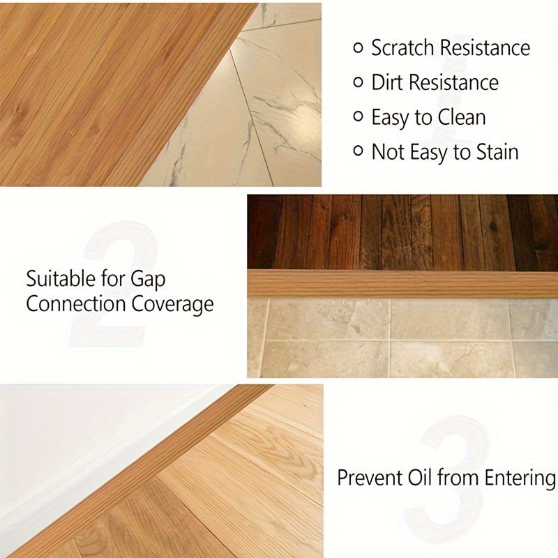 Floor Transition Strip 3.05m Self-Adhesive Laminate Vinyl Flat Divider