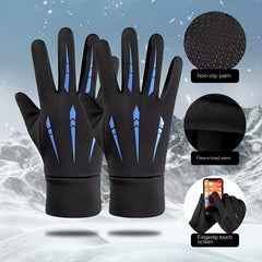 Windproof Waterproof Touchscreen Thermal Fleece Gloves for Outdoor Activities