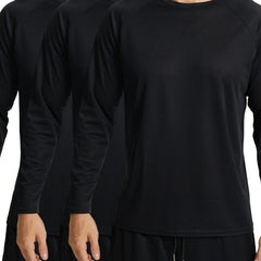 3 Pcs Men's Quick Drying Compression Long Sleeve Tee