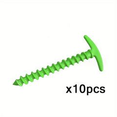 10pcs Spiral Plastic Tent Nails Camping Tent Accessories