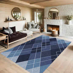 Fluffy Geometric Area Rugs For Living Room Scandinavian Style Large Rug