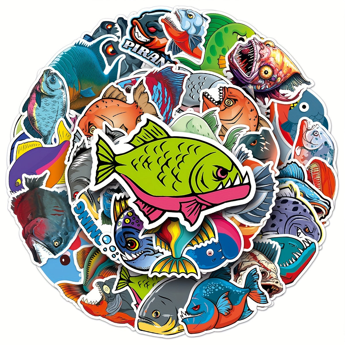 50 Mermaid Cartoon Graffiti Stickers DIY Car Decoration Waterproof Stickers