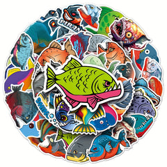 50 Mermaid Cartoon Graffiti Stickers DIY Car Decoration Waterproof Stickers