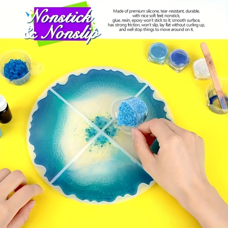 A3 Silicone Craft Mat 39X29 Resin Mold Heat Resistant Non-Stick Yellow