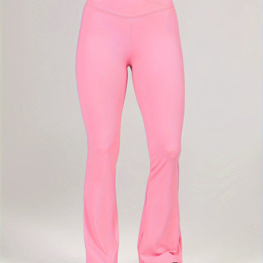 Flared Yoga Pants High Stretch Sports Running Bell Bottom Pants