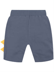 Boys Space Rocket Print Elastic Waist Shorts