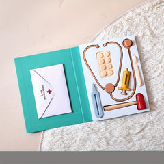 Silicone Doctor Toy Set Play Doctor Kit with Stethoscope Playset and Playmat