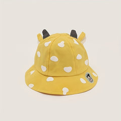 Toddler Cow Sunshade Bucket Hat, 18-60 Months