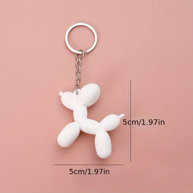 Cute Balloon Dog Keychain for Kids - Backpack School Bag Hanging Ornament