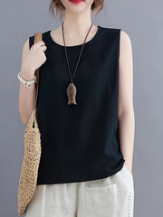 Loose Tank Top Sleeveless Casual Summer Women's Clothing