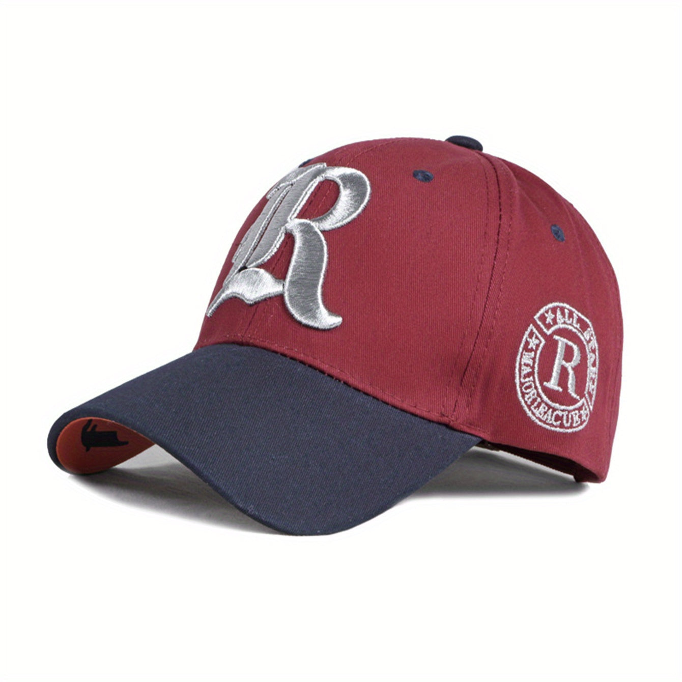Embroidery Hip Hop Baseball Cap Unisex Block Sun Hats Casual Lightweight