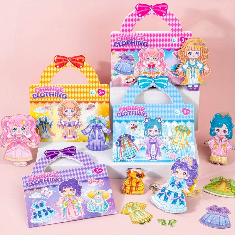 Princess Dress Up Fridge Sticker Toy