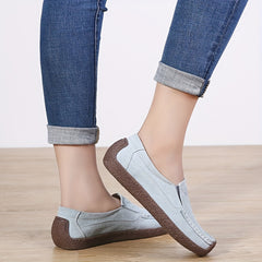 Women's Boat Shoes Round Toe Slip on Flats Lightweight Casual Walking Shoes