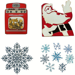 Christmas Santa Claus Metal Cutting Dies Scrapbooking Diy Decoration Craft