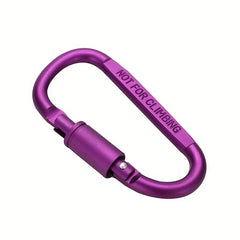 Heavy Duty Screw Locking D-ring for Outdoor Camping, Keychain, Tent, Hammock