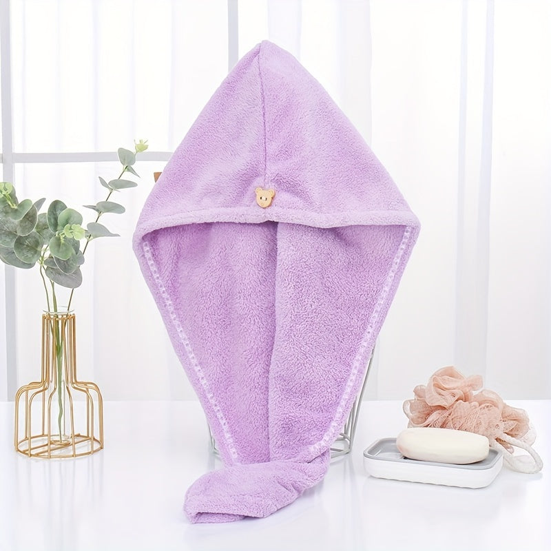 Microfiber Hair Towel Water Absorbent Hair Drying Towel Bath Towel