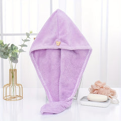 Microfiber Hair Towel Water Absorbent Hair Drying Towel Bath Towel