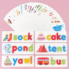 Wooden See And Spell Learning Toy For Kids