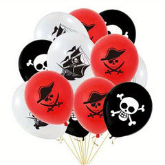12pcs Pirate Party Balloons Birthday Party Decorations Balloons