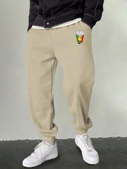 Men's Cartoon Candles Print Joggers Casual Sweatpants