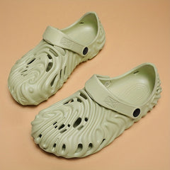 Women's Solid Clogs Hole Sandals Soft Sole Summer Non Slip Casual Sandals