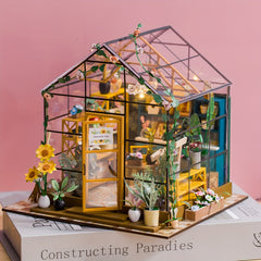 3D Jigsaw Puzzle Dollhouse Kit DIY Small House with Furniture