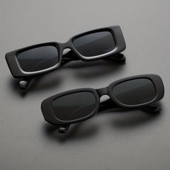 Square Frame Sunglasses Vintage Eyewear With Glasses Case