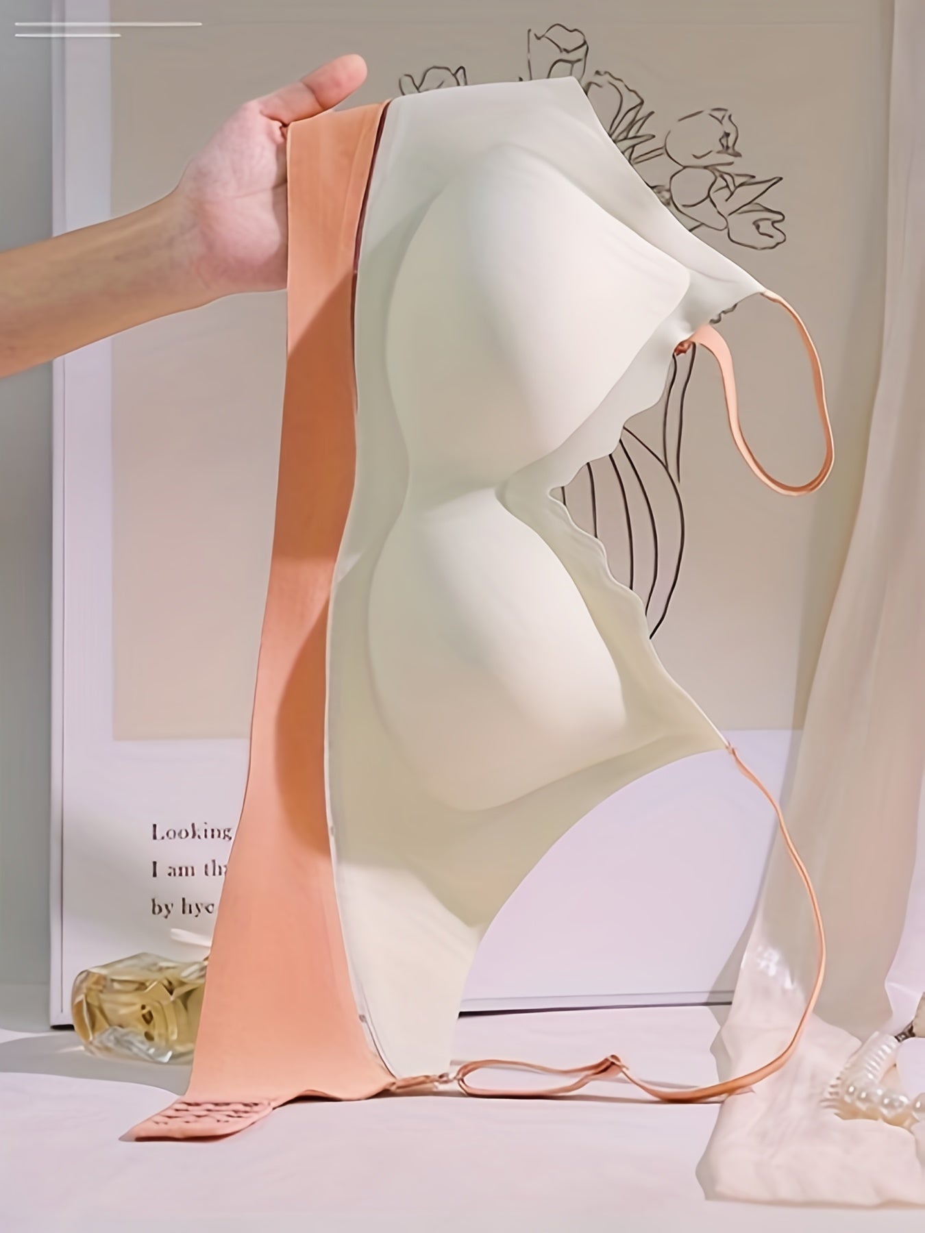 Wireless Colorblock Bra Full Coverage Breathable Women's Lingerie