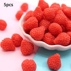 5pcs Artificial Mini Raspberry Strawberries DIY Craft Decoration