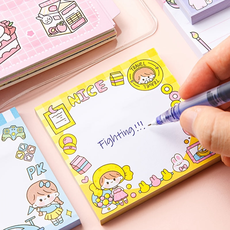 Student Cartoon Adhesive Sticky Notes for Planner