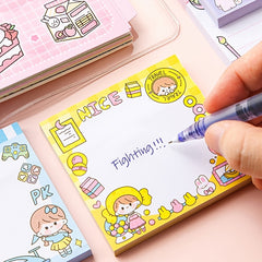 Student Cartoon Adhesive Sticky Notes for Planner