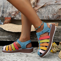 Women Summer Colorful Open Toe Flip flops Beach Sandals Shoes Breathable