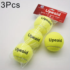 3pcs Lemon Yellow Printing Tennis Ball, High Elasticity