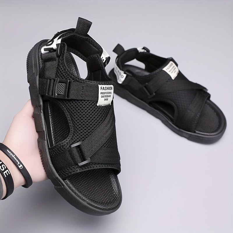 Men's Lightweight Canvas Open Toe Sandals For Outdoor Summer