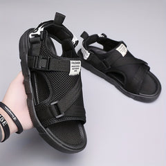 Men's Lightweight Canvas Open Toe Sandals For Outdoor Summer