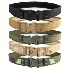 Combat Outdoor Belt with Quick Release Buckle Camouflage