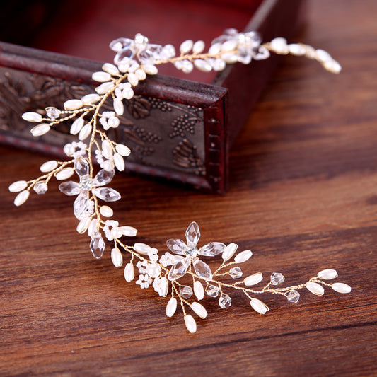 Baroque Wedding Hair Comb Golden Leaf Bridal Hair Piece
