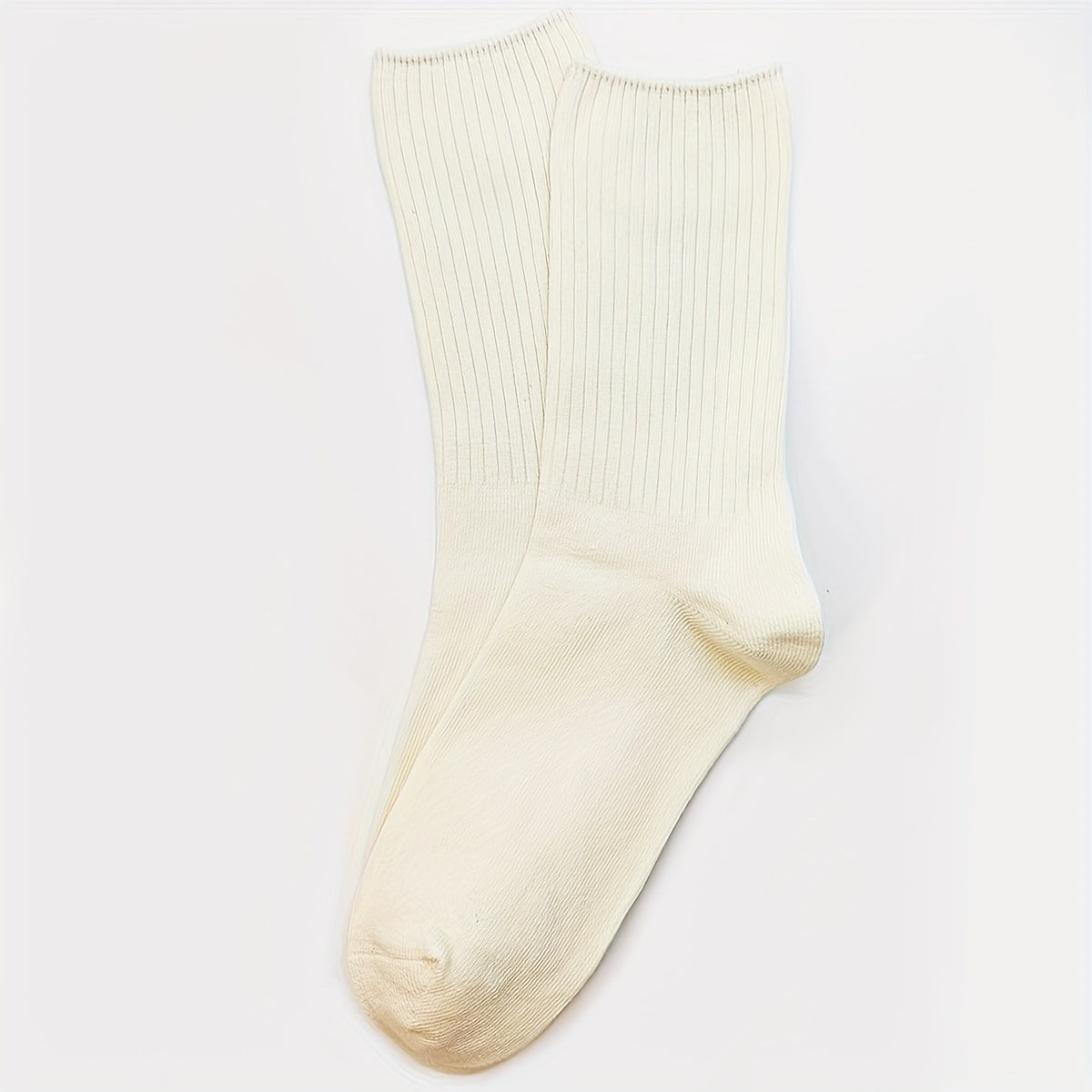 Solid Mid Tube Socks Women's Stockings